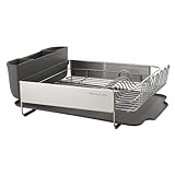 KitchenAid Full Size Stainless Steel Dish-Drying Rack, 20.47-Inch, Charcoal