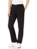 Amazon Essentials Men's Slim-Fit Wrinkle-Resistant Flat-Front Chino Pant, Black, 34W x 34L