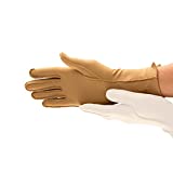 isotoner womens of Finger Therapeutic Gloves Pair Small Full Fi, Camel, Small US
