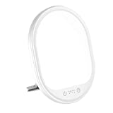 Light Therapy Lamp, UV-Free 10000 Lux Therapy Light, Touch Control with 3 Adjustable Brightness Levels and 4 Timer Function, Large Light Surface 90° Rotatable Stand, Compact Size for Home/Office Use