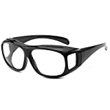 Anti Blue Rays Glasses Fit Over Glasses Wrap Arounds Goggles Blue Light Blocking Reflection for computer Games Glasses TV