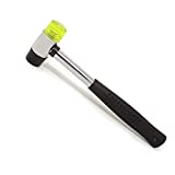 Honbay Dual Head Nylon Rubber Hammer Soft Mallet for Jewelry, Leather Crafts, Woodworking and More (25mm)
