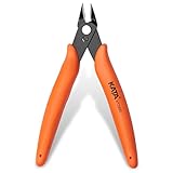 KATA 5 Inch Micro Wire Cutter,Precison Mini Flush Cutters and Clean Cut Pliers for Electronics,Model,Jewelry,Model Kits,Orange