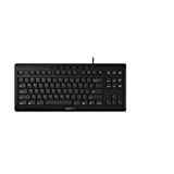 CHERRY Stream Keyboard TKL Wired USB Keyboard TenKeyLess Compact Version Without Number Pad. Super Silent Keystroke. Ideal for Office. (Single Pack) Black