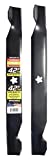 MaxPower 561713B 2-Blade Set for 42' Cut Poulan/Husqvarna/Craftsman Replaces 138498, 138971, 138971X431, 532138971, 53-21278-43, 53-21384-98, Black