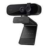 Rapoo 1440P Business Webcam with Dual Microphone & Privacy Cover, USB FHD Web Computer Camera, Plug and Play, for Zoom/Skype/Google Hangouts/Face Time for Mac, Laptop MAC PC Desktop