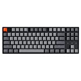 Keychron K8 Tenkeyless Wireless Mechanical Keyboard for Mac, White Backlight, Bluetooth, Multitasking, Type-C Wired Gaming Keyboard for Windows with Gateron G Pro Brown Switch