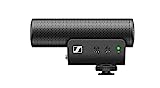 Sennheiser Professional MKE 400 Directional On-Camera Shotgun Microphone with 3.5mm TRS and TRRS Connectors for DSLR, Mirrorless & Mobile , Connects with Auxiliary