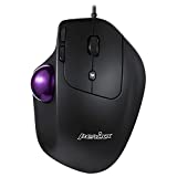 Perixx PERIMICE-520 Wired USB Ergonomic Programmable Trackball Mouse, Adjustable Angle, 8 Button Design, Black (PM-520-11447)