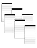 6 Pack Small Notepads Refills Memo Pads 3 x 5 Inch Lined Writing Note Pads with 30 Sheets Note Pad Paper in Each Pad Mini Pocket Notebook Refills for Taking Notes and Reminders Organization Planning