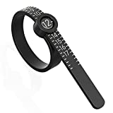 Ring Sizer Measuring Tool Reusable Finger Size Gauge Jewelry Sizing Tool 1-17 USA Rings Size (Black)