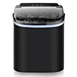 Ice Maker Countertop, Fast ice Making in 6 Mins, 26.5lbs/24Hrs 9 Bullet Ice, Portable Ice Maker Machine with Self-Cleaning, Ice Scoop and Basket, Bullet-Shaped Ice Maker for Home/Kitchen/Office/Party