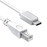 USB C to USB B Midi Cable 1M, Ancable Type C to USB Midi Interface Cord for Samsung, Huawei Laptop, MacBook to Connect with Midi Controller, Midi Keyboard, Audio Interface Recording and More