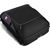 Car Roof Bag Cargo Carrier, 21 Cubic Feet Waterproof Rooftop Luggage Bag Vehicle Softshell Carriers, Anti-Tear 1000D PVC with 8 Reinforced Straps + Storage Bag for All Vehicle with or Without Rack