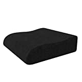 bonmedico Booster Seat Cushion - Ergonomic Wedge/Raiser Chair Cushions for Car, Travel, Home and Office with Padded Foam Support and Elevated Seating Comfort
