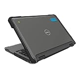 Gumdrop SlimTech Laptop Case Fits Dell Chromebook 3110/3100 2-in-1. Designed for K-12 Students, Teachers and Classrooms – Drop Tested, Rugged, Shockproof Bumpers for Reliable Device Protection – Black