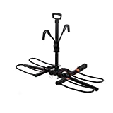 HYPERAX Volt RV Hitch Mounted E Bike Rack Carrier for RV, Camper, Motorhome, Trailer, Toad with 2 inch Class 3 or Higher Hitch Fits Up to 2x70lbs EBike MTB Gravel Road Bike with Up to 5-inch Fat Tire
