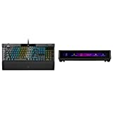 Corsair iCUE Nexus Companion Touch Screen – 5” Diagonal Screen – 6 Programmable Virtual Macro Buttons + K100 RGB Optical-Mechanical Gaming Keyboard - Corsair OPX RGB Optical-Mechanical Keyswitches
