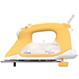 Oliso TG1600 Pro Plus 1800 Watt SmartIron with Auto Lift - for Clothes, Sewing, Quilting and Crafting Ironing | Diamond Ceramic-Flow Soleplate Steam Iron, Yellow