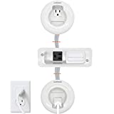 ECHOGEAR TV & Soundbar Cable Concealer & Power Kit - Power Your Devices & Hide All TV Cables Behind The Wall - Includes Circle Saw Drill Attachment & Drywall Hand Saw