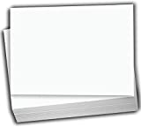 Hamilco White Cardstock Thick Paper - Blank Index Flash Note & Post Cards - Greeting Invitations Stationary 4 X 6' Heavy Weight 80 lb Card Stock for Printer - 100 Pack
