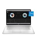 HP 17-inch Laptop, 11th Generation Intel Core i5-1135G7, Intel Iris Xe Graphics, 8 GB RAM, 512 GB SSD, Windows 11 Home (17-cn0026nr,Natural Silver)