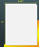 8.5' x 11' Full Sheet Sticker Paper for Laser & Inkjet Printers[50 Sheets,50 Labels]