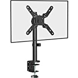 WALI Single Monitor Mount for 1 Computer Screen up to 42 inch, Fully Adjustable Monitor Arm Holds up to 22 lbs, VESA up to 200x200mm (M001SXL), Black