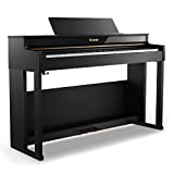 Digital Piano, Donner 88 Key Piano Weighted Keyboard, premium upright Keyboard Piano for Beginner Professional, Home Piano Full Size luxury Electric Keyboard with Headphone Power Adapter DDP-400