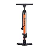 TOOLITIN Floor Bicycle Pump with Gauge,160 Psi High Pressure,Bike Pump Compatible with Presta and Schrader Valve,Bike Tire Pump for Road Bike,MTB,Hybrid,Balls