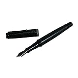 Monteverde Invincia Deluxe Black Fountain Pen, Stub Nib (MV41295 S NIB)