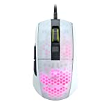 ROCCAT Burst Pro PC Gaming Mouse, Optical Switches, Super Lightweight Ergonomic Wired Computer Mouse, RGB Lighting, Titan Scroll Wheel, Bionic Shell, Claw Grip, Owl-Eye Sensor, 16K DPI, White