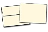 Blank 5' X 7' Cardstock and Envelopes - Ivory/Cream - Heavyweight 80lb Cover Paper - Inkjet/Laser Printer Compatible - For Making Invitations, Greeting Cards (40 Cards & Envelopes)