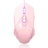 MageGee G10 Gaming Mouse Wired, 7 Colors Breathing LED Backlit Gaming Mouse, 6 Adjustable DPI (up to 3200 DPI), Ergonomic Optical Computer Mouse with 7 Buttons for Windows PC Gamers