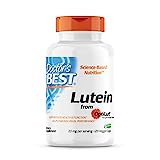 Doctor's Best Lutein with OptiLut Non-GMO, Vegan, Gluten Free, Soy Free, Eye Health, 20 mg, 120 Veggie Caps