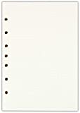 A5 Dotted Filler Paper, 7 Hole Punched Planner Refills 5 1/2 x 8 1/2 Inches, Fits 3 or 7 Ring Binders, 100 Sheets
