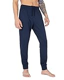 Apana Mens Sweatpant Pontee Jogger Active Yoga Pants (Indigo Ink, Medium)