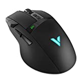 RAPOO VT350C Gaming Mouse, Wired and Wireless Dual Modes Rechargeable Ergonomic Design Optical, 11 Programmable Buttons, 5 Adjustable Customized DPI, RGB Backlight, Windows Desktop Laptop PC Black