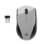 HP X3000 G3 Wireless Mouse Silver, up to 15-Month Battery,Scroll Wheel, Side Grips for Control, Travel-Friendly, Blue LED, Powerful 1600 DPI Optical Sensor, Win XP,8, 11 Compatible (683N9AA#ABL)