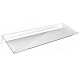 Richboom Clear Acrylic Tilted Computer Keyboard Holder for Easy Ergonomic Typing, Upgraded Version, Keyboard Stand with Silicone Anti-Slip Case for Office Desk, Home, School, Clear