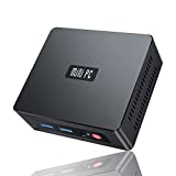Beelink GK35 Pro Mini PC Win 10 Pro, Celeron J4105 Quad Core Mini Desktop, Small Computer 8GB DDR4 RAM 128GB SSD, Micro PC for Home, Office, Business, Supports 4K Dual HDMI, WiFi 5, Gigabit Ethernet