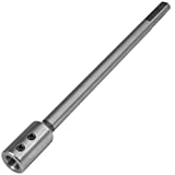 Fulton 10 inch Long Forstner Bit Extension for Adding Over 8' of Drilling Depth to Your Forstner Bit Ideal for Wood Turners Furniture Carpentry and Construction (1/2 inch Collet)