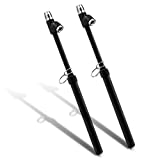 CZC AUTO Tire Pressure Gauge Heavy Duty Air Pressure Tire Gauge, Straight-on Foot Dual Head Chucks, Black Painting, 10-150PSI 100-1000KPa for Semi Truck Car RV Van（2 Pack）