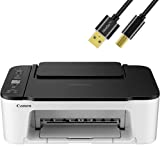 Canon Wireless Inkjet All in One Printer, Print Copy Fax Scan Mobile Printing with LCD Display, USB and WiFi Connection with 6 ft NeeGo Printer Cable