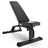 Synergee Adjustable Incline Decline Workout Bench. Weight Bench for Dumbbell & Barbell Press Exercises & Workouts. Great for Commercial, Garage and Home Gym
