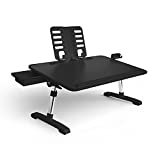 Limitless TotalDesk Portable Workstation and Lap Desk with Adjustable Height & Tilt (Black)