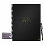 Rocketbook Smart Reusable Notebook - Dot-Grid Eco-Friendly Notebook with 1 Pilot Frixion Pen & 1 Microfiber Cloth Included - Infinity Black Cover, Letter Size (8.5' x 11') (EVR-L-K-A)