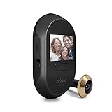 Brinno Peephole Camera Home SHC500 Manual Operation Security Long-Lasting Battery DIY Install LCD Screen Gold - 12mm Size