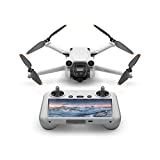 DJI Mini 3 Pro (DJI RC) – Lightweight and Foldable Camera Drone with 4K/60fps Video, 48MP Photo, 34-min Flight Time, Tri-Directional Obstacle Sensing, Ideal for Aerial Photography and Social Media