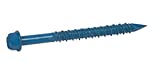 CONFAST 1/4' x 2-1/4' Hex Head Concrete Screw Anchor with Drill Bit for Anchoring to Masonry, Block or Brick (100 per Box)